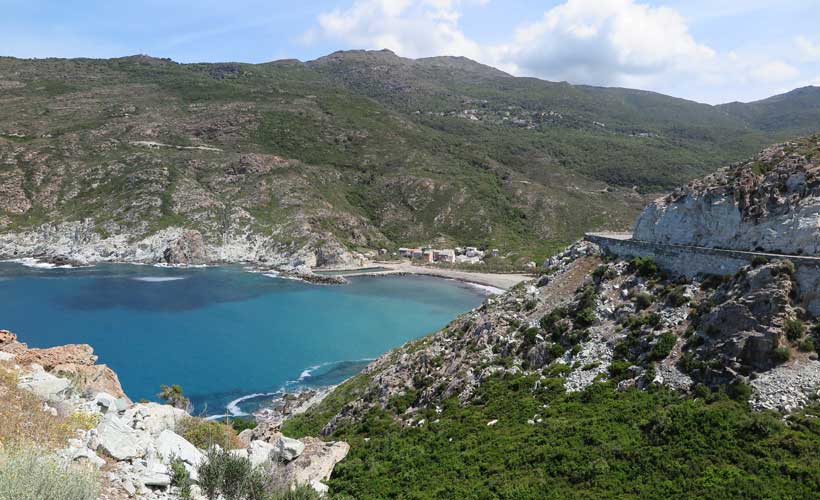 Small sea cove in Corsica