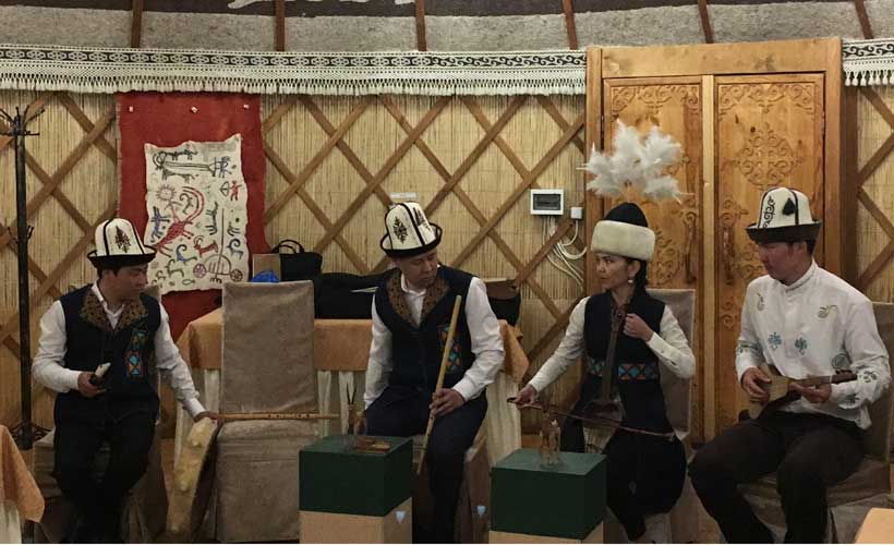 Musical performance in Kyrgyzstan
