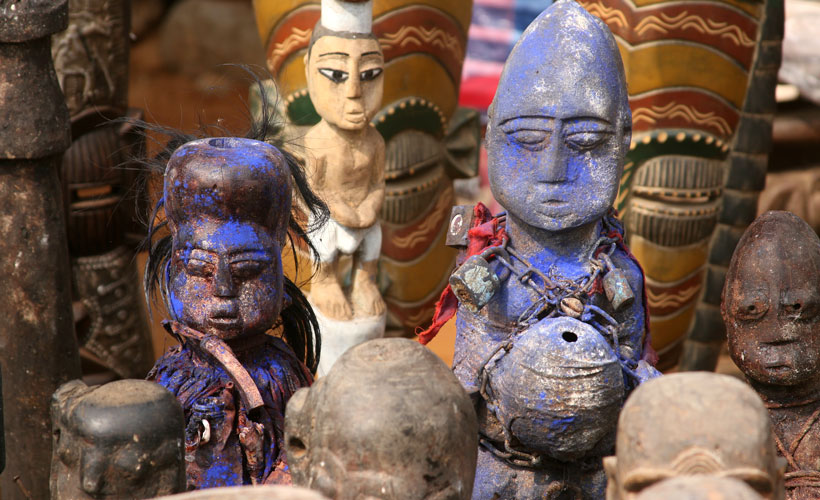 Voodoo idols Benin